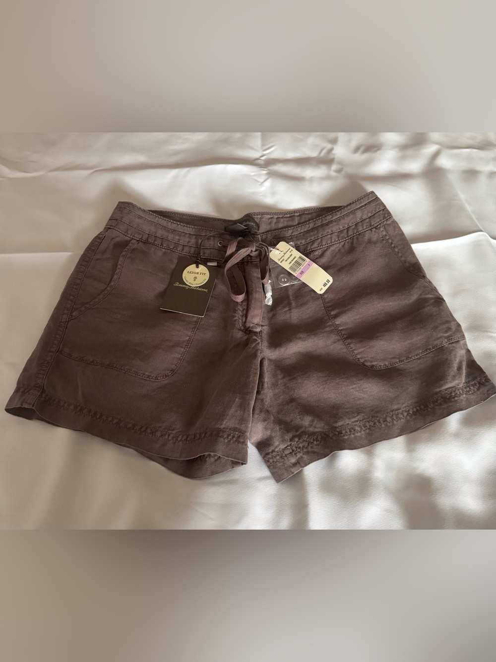 Tommy Bahama Two Palms Linen-Blend Drawstring Shorts NWT SIZE 6